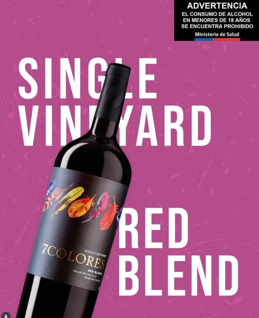 Pieza creativa para el lanzamiento de un vino red blend