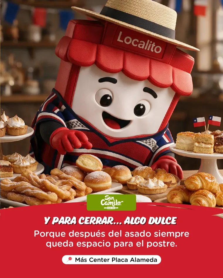 Personaje de marca para centros comerciales