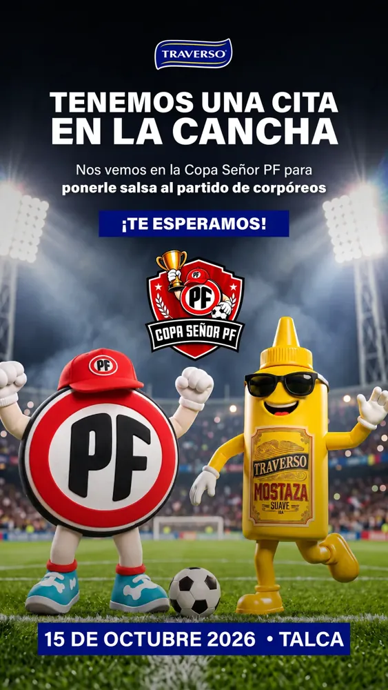 Personaje de marca en una campaña deportiva